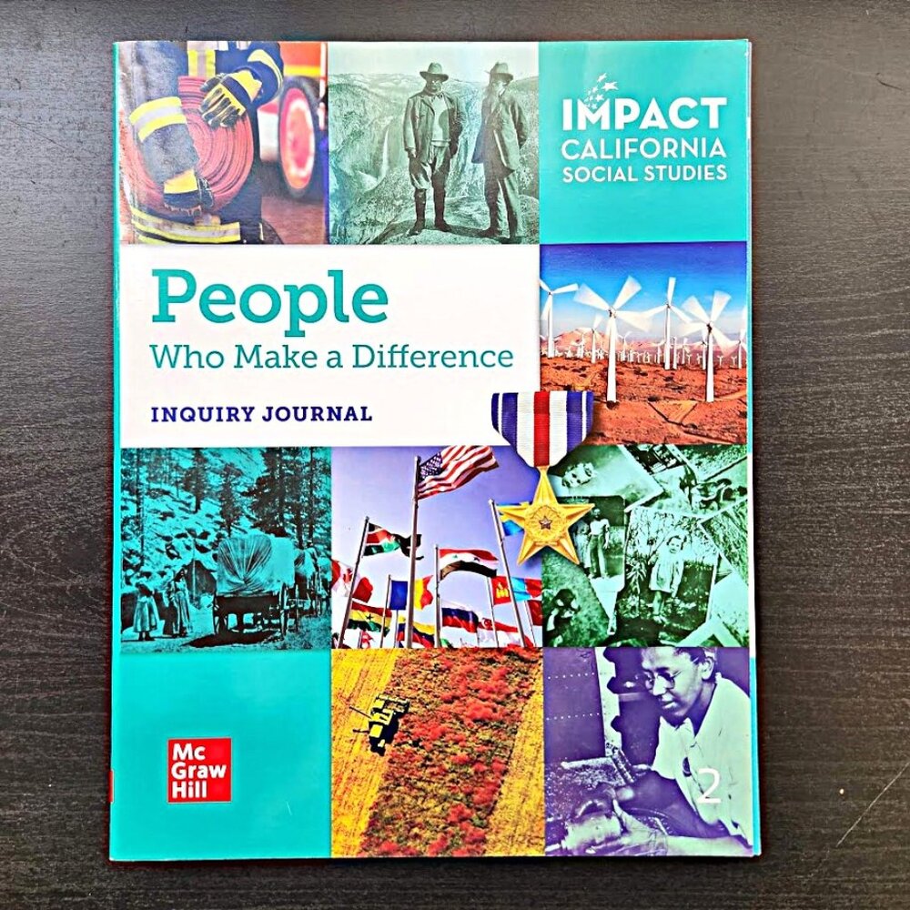 NEW PEOPLE WHO MAKE A DIFFERENCE INQUIRY JOURNAL IMPACT 2 2nd Grade Book Workboo